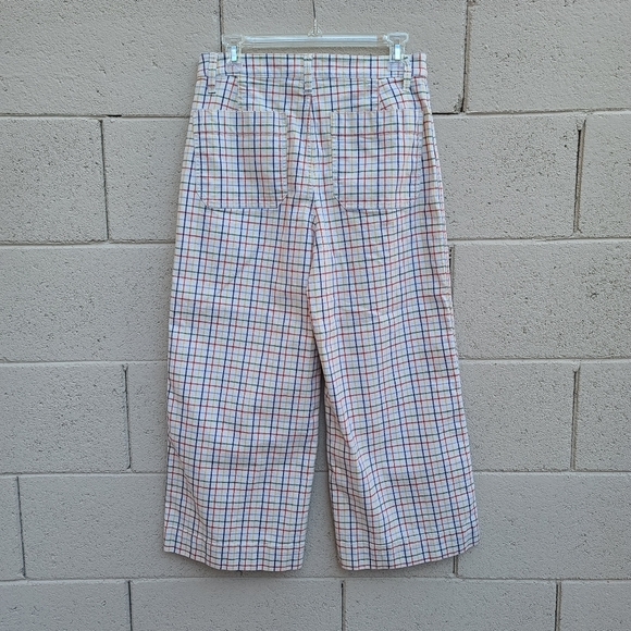Madewell Emmett Wide-Leg Pants Rainbow Windowpane - Picture 10 of 14